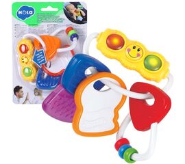 Погремушка прорезыватель «Ключики» со светом от бренда Hola Toys