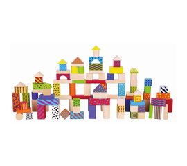 Яркий деревянный конструктор от бренда Viga Toys, 100 деталей