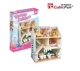 3D пазл “Кукольный домик мечты» от бренда CubicFun, 160 элементов
