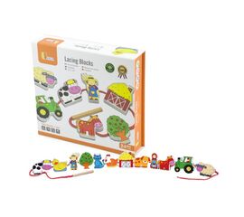 Деревянная игра-шнуровка «Ферма» от бренда Viga Toys