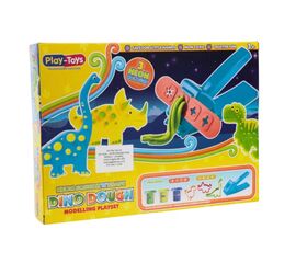 Игровой набор для лепки от бренда Play-Toys "Неоновые динозавры"