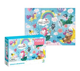 Пазл от бренда Dodo "Приключения единорожков" серия Фэнтэзи, 30 элементов