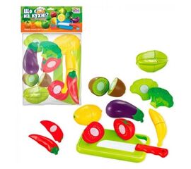 Фрукты/овощи на липучках из серии "Что есть на кухне?" от бренда Fun Game, 10 элементов