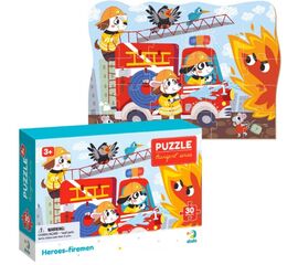 Пазл "Герои пожарные" серия Транспорт от бренда Dodo, 30 элементов