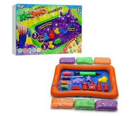 Набор креативного творчества от бренда Danko Toys "Кинетический песок и песочница"
