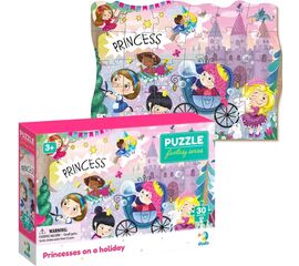 Пазл от бренда Dodo "Принцессы на отдыхе" серия Фэнтэзи, 30 элементов