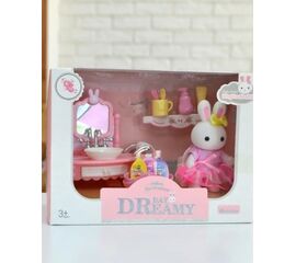 Игровой набор с флоксовым зайцем "Уборная"