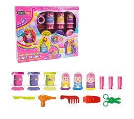 Игровой набор для лепки от бренда Play-Toys "Принцесса с блестящими волосами"