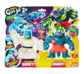 Тянущиеся фигурки GooJitZu в наборе "Тайро и Рок Джо Глоу Шифтерс", серия Deep Goo Sea 2