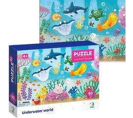 Пазл от бренда Dodo "Подводный мир" серия Животные, 60 элементов