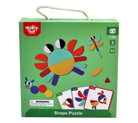 Деревянный пазл "Формы" от бренда Tooky Toy