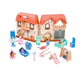 Кукольный домик с аксессуарами "Загородный дом", со звуковыми и световыми эффектами