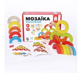 Деревянная мозаика - балансир "Радужные дуги" от бренда KuPik