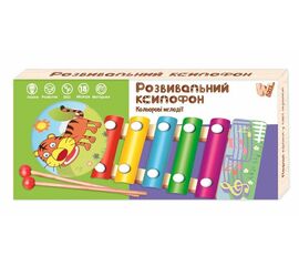 Развивающий ксилофон "Разноцветные мелодии" от бренда WToys