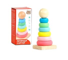 Деревянная пирамидка-сортер от бренда Fun Game Club