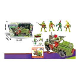 Игровой набор героев с машинкой "Черепашки Ниндзя"