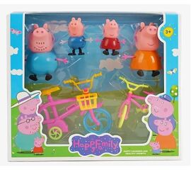 Игровой набор "Семья Свинки Пеппы и 2 велосипеда"