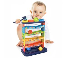 Горка с шариками и молоточком