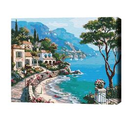 Картина по номерам 30*40 "Итальянская набережная" от бренда Brushme, без упаковки