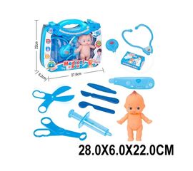 Набор доктора в голубом чемоданчике, со световыми и звуковыми эффектами