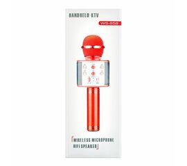 Беспроводной караоке-микрофон WS-858, голубой