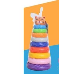 Пирамидка "Тигрёнок", 8 колец