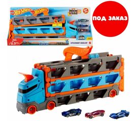 Hot Wheels Грузовик-транспортер «Супергонки»