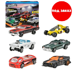 Набор коллекционных машинок 1:64 Hot Wheels «Тур легенд»