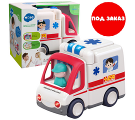 Машинка «Скорая помощь» со световыми и звуковыми эффектами от бренда Hola Toys