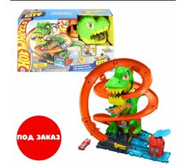 Игровой набор Hot Wheels City "Атака огненного Ти-Рекса"