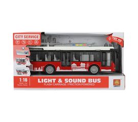 1:16 Инерционная машина "Троллейбус" от бренда Wenyi, со светом и звуком