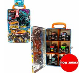 Контейнер для хранения 6 машинок из серии Monster Trucks, от бренда Hot Wheels