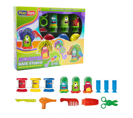 Набор для лепки «Монстр с причёской» от бренда Play-Toys