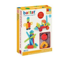 Конструктор серии Bristle Blocks "Строитель" от бренда Battat, 36 деталей