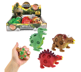 Игрушка-антистресс «Динозавр с гранулами»