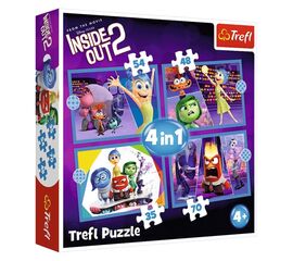 Пазл 4 в 1 "Эмоции правят" от бренда Trefl, на 35, 48, 54 и 70 элементов