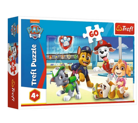 Пазл "В щенячьем мире" от бренда Trefl, 60 элементов