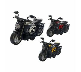 1:14 Металлический мотоцикл со звуком и светом, в ассортименте