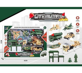 Детский набор спецтехники "Военная база"