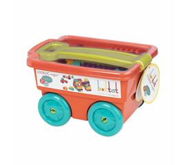 Набор "Тележка с конструктором" от бренда battat, 54 детали