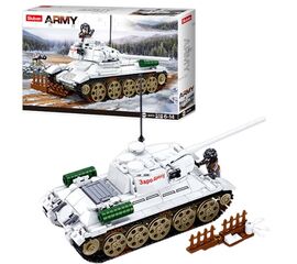 Конструктор от бренда Sluban “Танк T-34/85 из Битвы за Будапешт”, 518 элементов