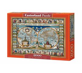 Пазл от бренда Castorland "Карта мира, 1639 г.",2000 элементов