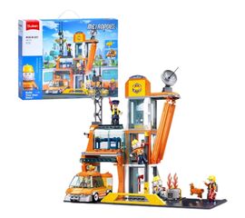 Конструктор от бренда Sluban «Пожарная часть», 407 элементов