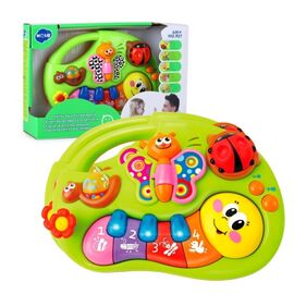 Игрушка пианино «Смайлик» с музыкой и светом от бренда Hola Toys