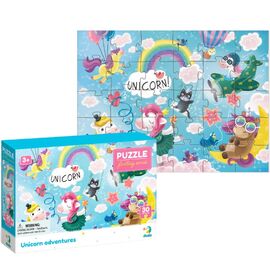 Пазл от бренда Dodo "Приключения единорожков" серия Фэнтэзи, 30 элементов
