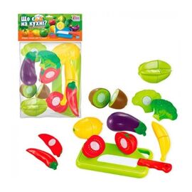 Фрукты/овощи на липучках из серии "Что есть на кухне?" от бренда Fun Game, 10 элементов