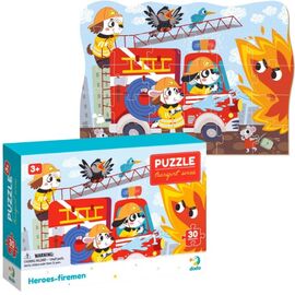 Пазл "Герои пожарные" серия Транспорт от бренда Dodo, 30 элементов