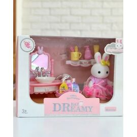 Игровой набор с флоксовым зайцем "Уборная"