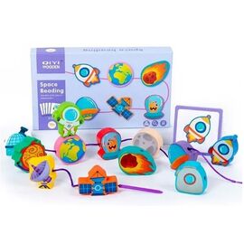 Деревянная игра-шнуровка «Космос » от бренда Metr+