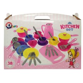 Детский кухонный набор от бренда ТехноК "Посуда", 38 предметов